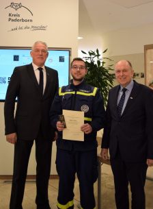 THW-Einsatzkräfte erhalten Bundesflutmedaille - Fluthilfe 2021 © Kreis Paderborn